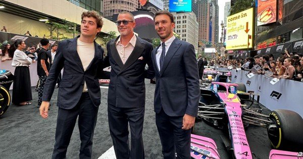 Franco Colapinto y Brad Pitt brillaron en la alfombra roja del estreno de “F1” en Nueva York