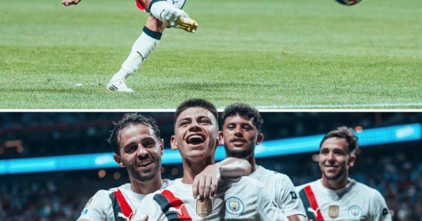 El tremendo elogio de Guardiola al Diablito Echeverri tras su golazo de tiro libre