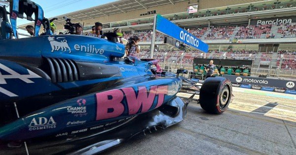 Mal arranque para Colapinto: una falla en el motor lo dejó último en la FP1 del GP de España