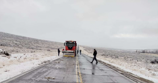 Rutas complicadas en la provincia: cortes, hielo y solo un paso a Chile habilitado