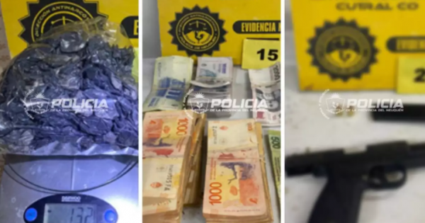 Desbaratan dos narcoquioscos en Cutral Co: uno estaba frente a una escuela