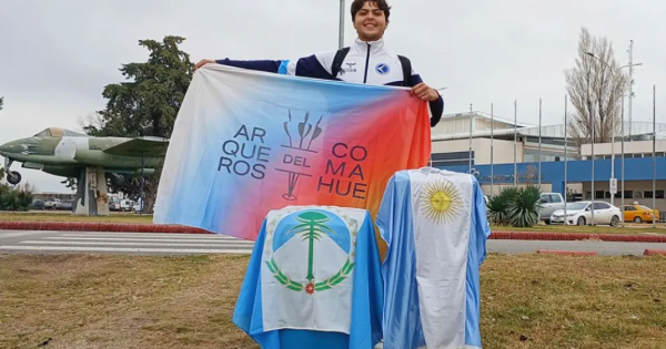 Esteban Silva, un joven de Plottier, representará a Argentina en tiro con arco en ASU2025