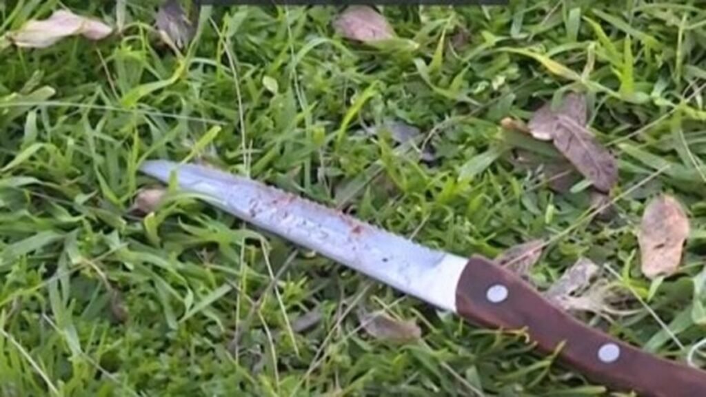 Agredió a su pareja con un arma blanca