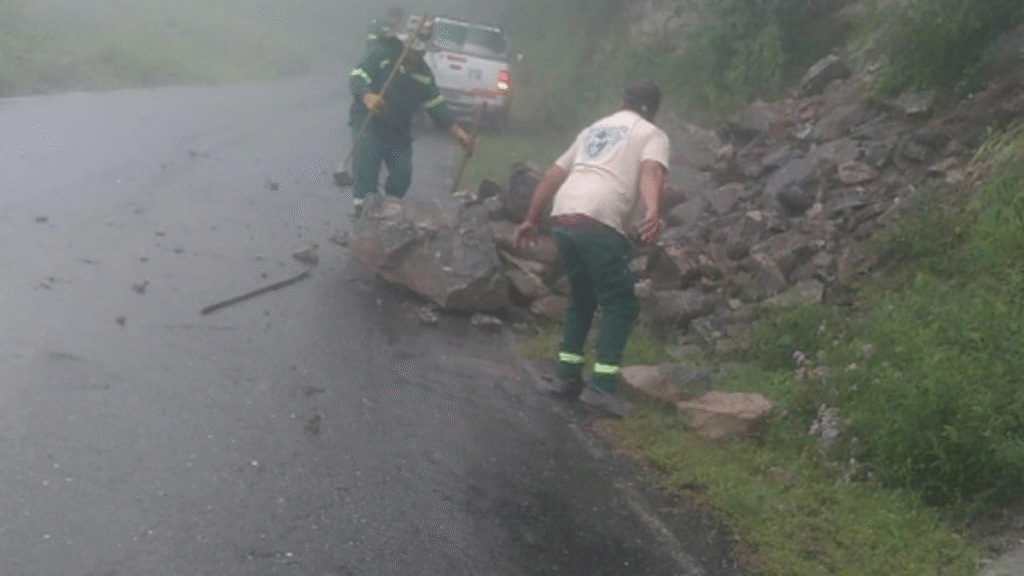 Tránsito peligroso en la Ruta Provincial N°5