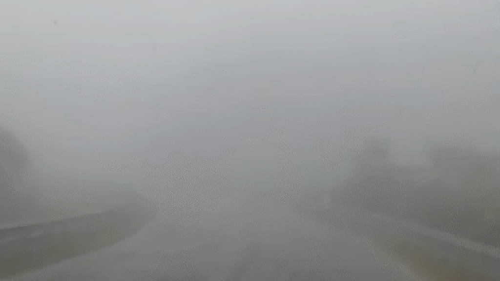 Por visibilidad reducida, transitar con precaución por la Cuesta del Totoral