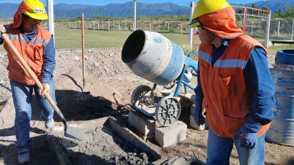 Tramo final de obra en San Lorenzo
