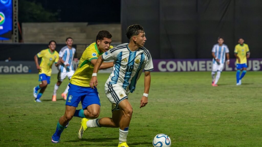 Sudamericano Sub 17: Argentina perdió ante Brasil 3 a 0