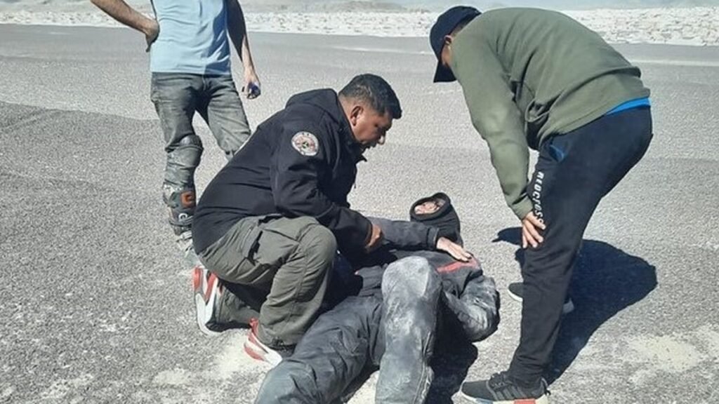 Un turista se accidentó en el Campo de Piedra Pómez