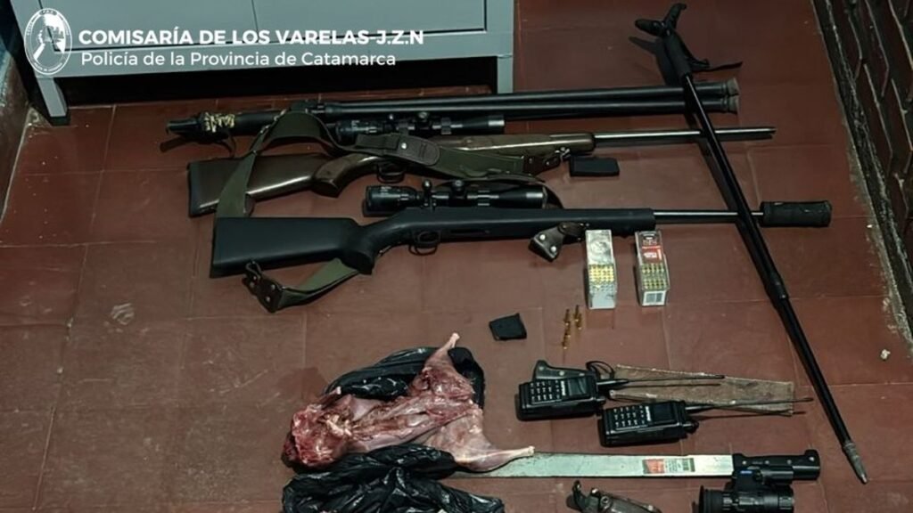 Sorprendieron a dos hombres por caza furtiva y secuestraron armas