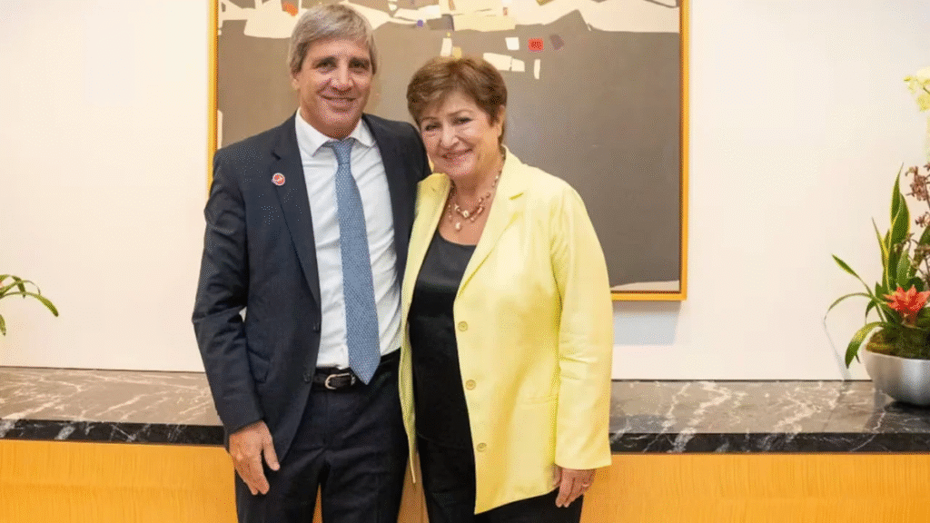 Caputo se reunió con Kristalina Georgieva