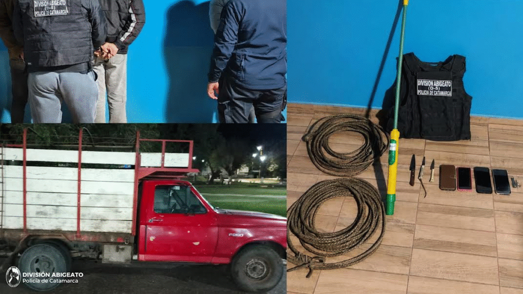 Cuatro arrestados por robo de ganado