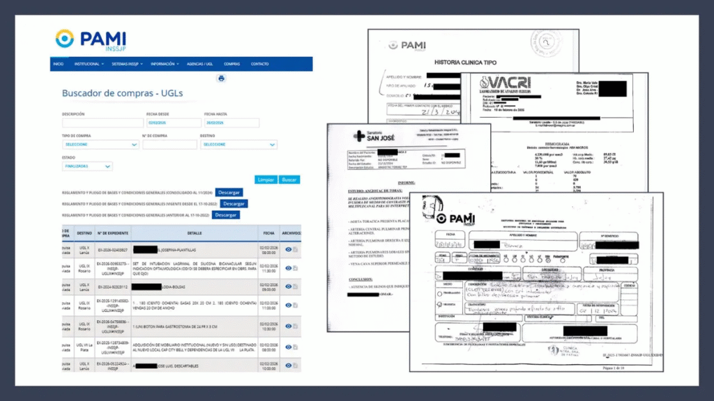PAMI expone datos médicos y documentos sensibles de sus afiliados en su sitio web