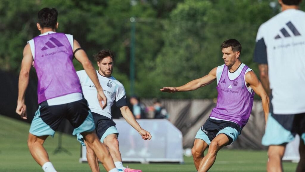 La Selección argentina entrenó a puertas abiertas