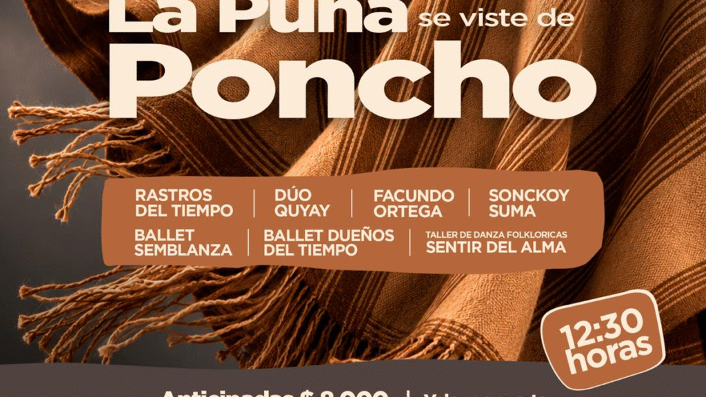 La Puna se viste de Poncho”: folklore y la mejor gastronomía tradicional