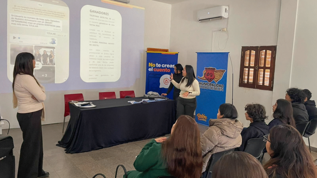 La campaña “No te creas el cuento” recorre la provincia con capacitaciones sobre ciberseguridad