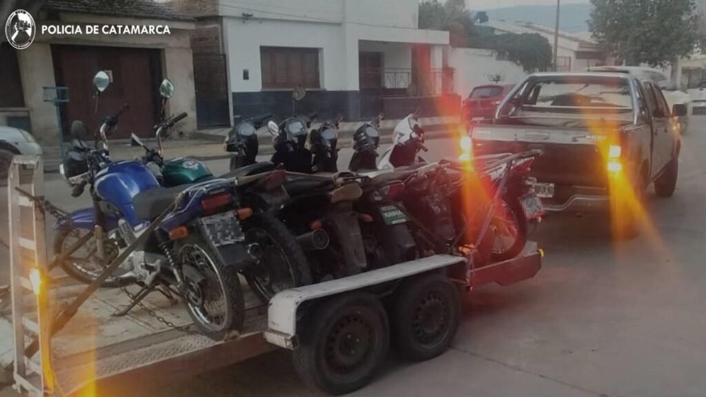 La Policía secuestró 13 motos y arrestó a cuatro personas en operativos en el Valle Central