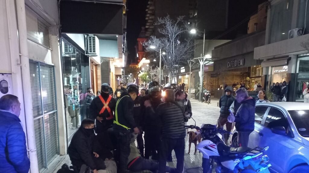 Ferocidad policial en el centro