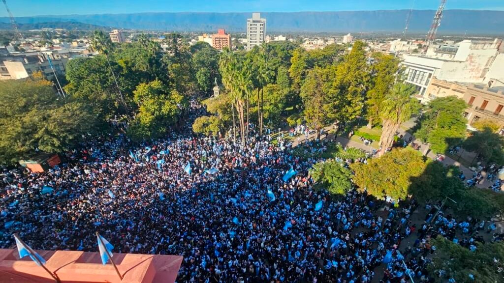 Catamarca festejó la agónica victoria de Argentina