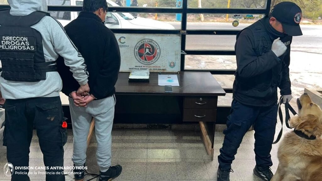 Joven trasladaba un kilo de cocaína en su mochila