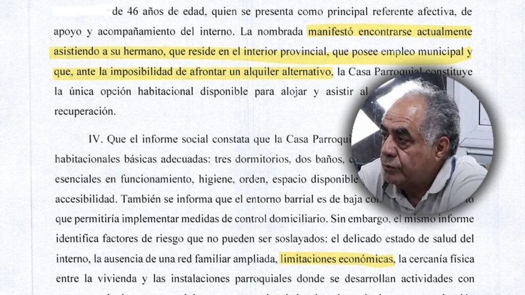 La hermana de Rasgido tenía “la imposibilidad de afrontar un alquiler”