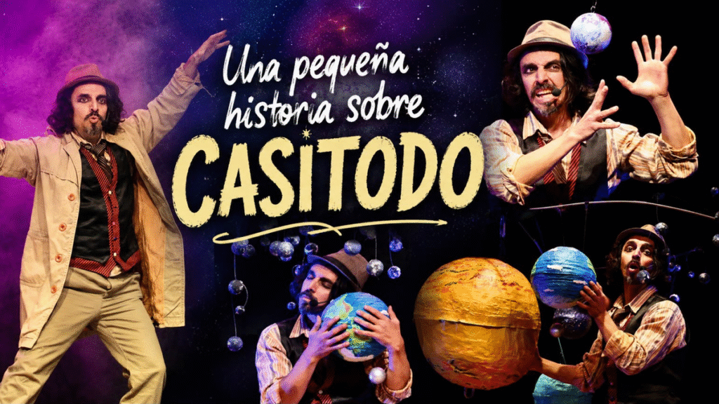 “Una pequeña historia sobre CASITODO” llega al Centro de Cultura de Villa Dolores con una propuesta de circo, teatro y astronomía