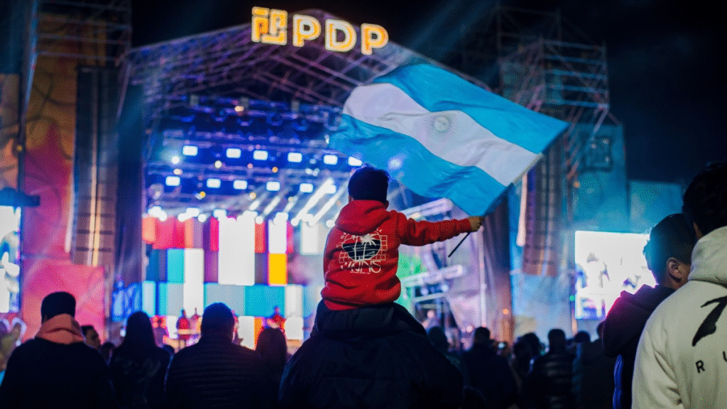 La final del Mundial se vive en El Patio de la Fiesta del Poncho