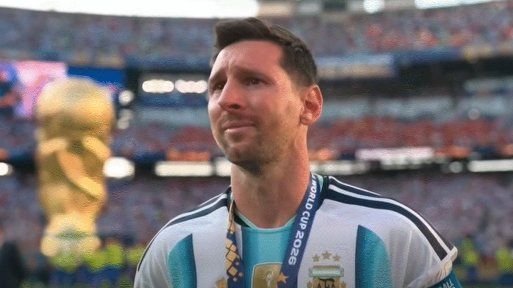 La reacción de Lionel Messi tras la derrota de la Selección contra España