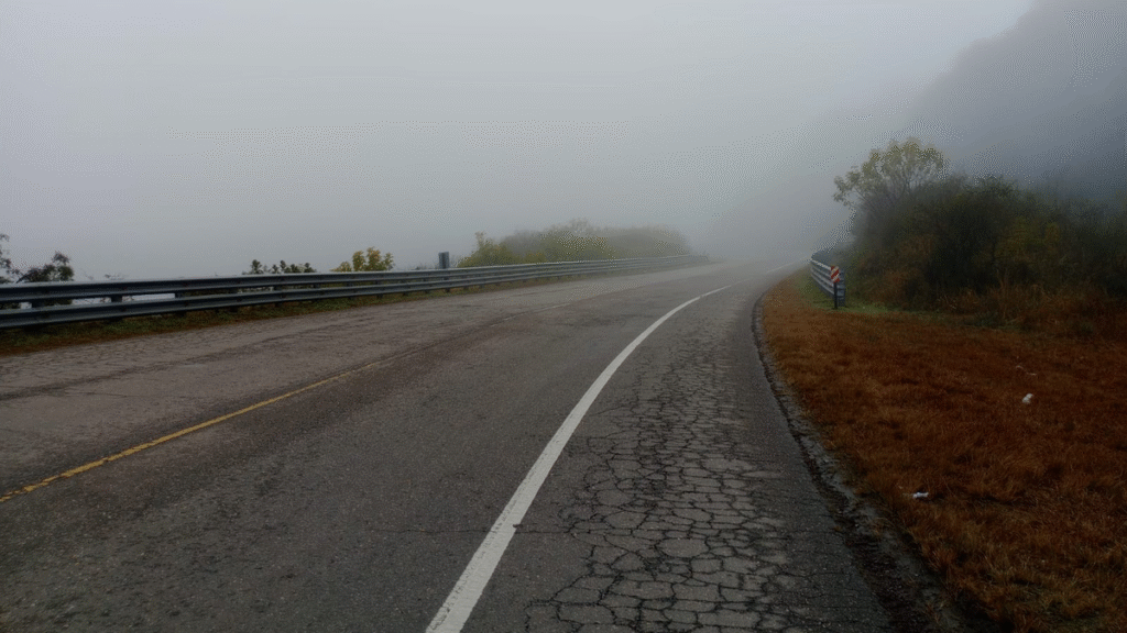 Advierten por niebla y piden circular con precaución en la Cuesta del Totoral