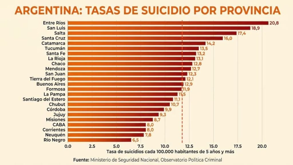 Catamarca, entre las provincias con más suicidios del país