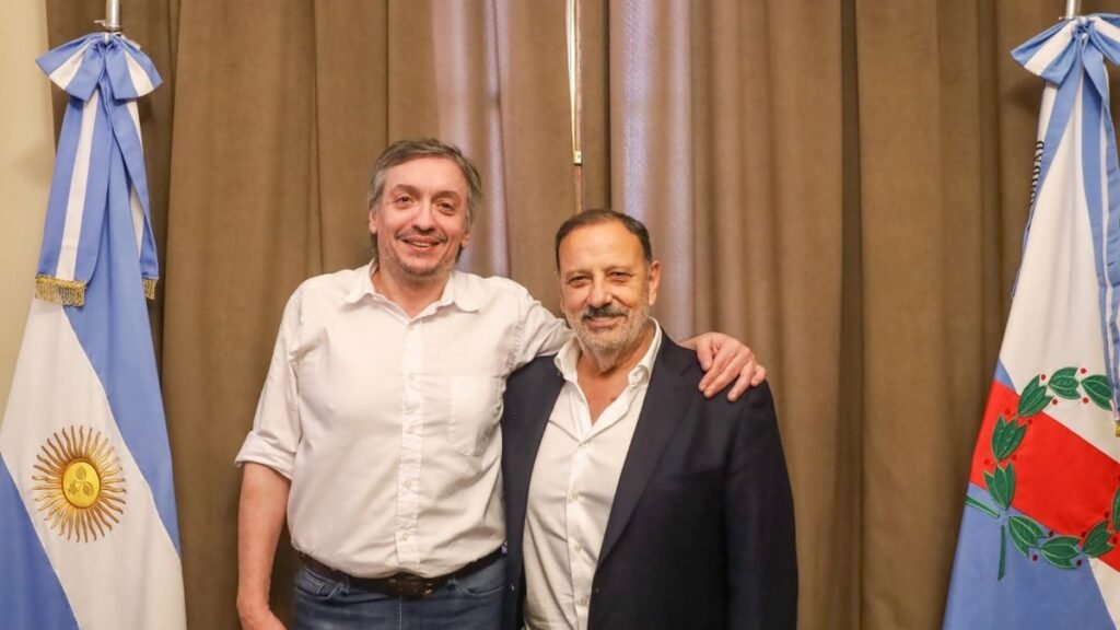 Quintela, con Máximo Kirchner, Di Tullio y ‘Wado’ de Pedro