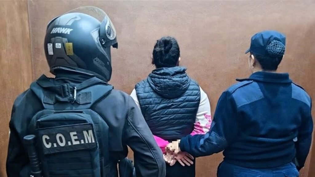 Una joven arrestada en el microcentro