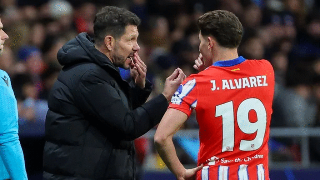 Julián Álvarez se ausentó en el entrenamiento del Atlético de Madrid