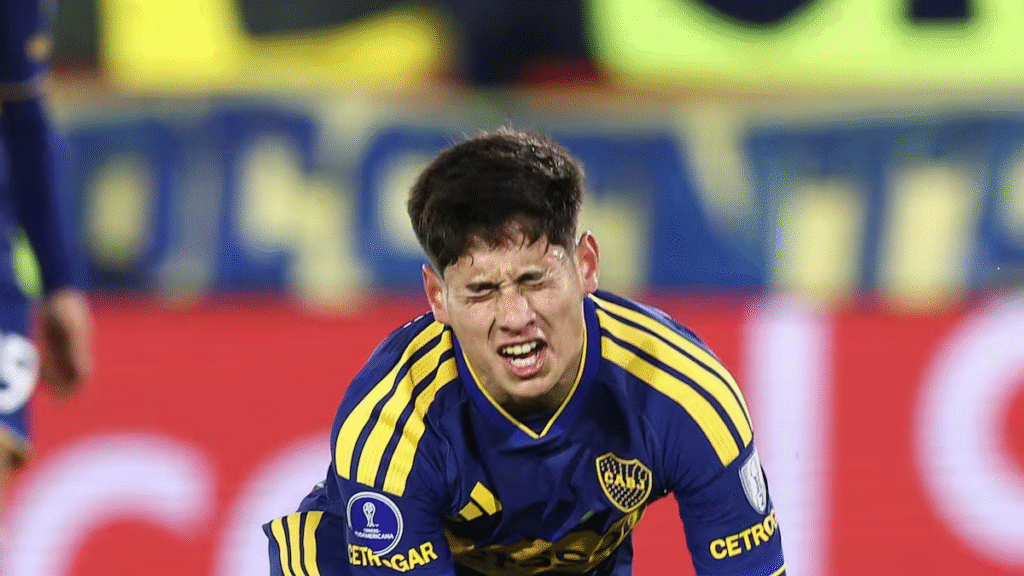 Consternación en Boca: Tomás Aranda sufrió una grave lesión y se perdería el resto de la temporada