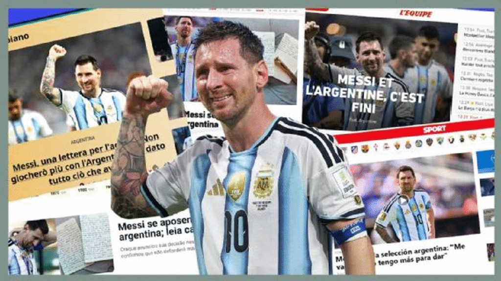Los medios internacionales reaccionaron ante el retiro de Messi de la Selección Argentina