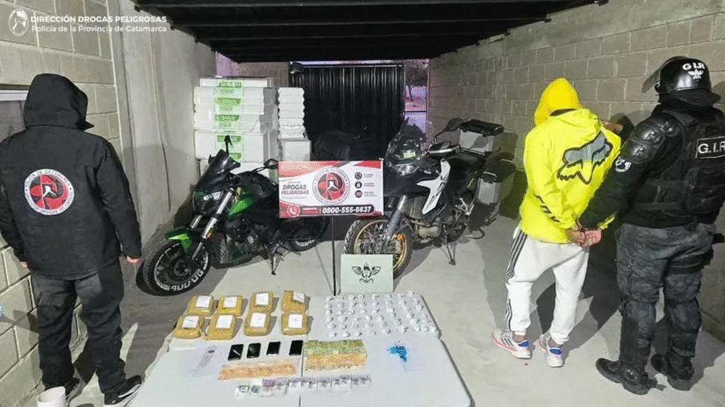 Detenidos con 10 kilos de droga