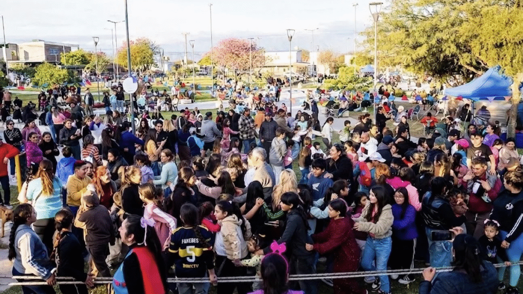 Convocante festejo por el Día del Niño en la Plaza Ojo de Agua