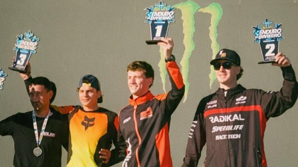 Carabajal fue tercero en  el Enduro del Invierno