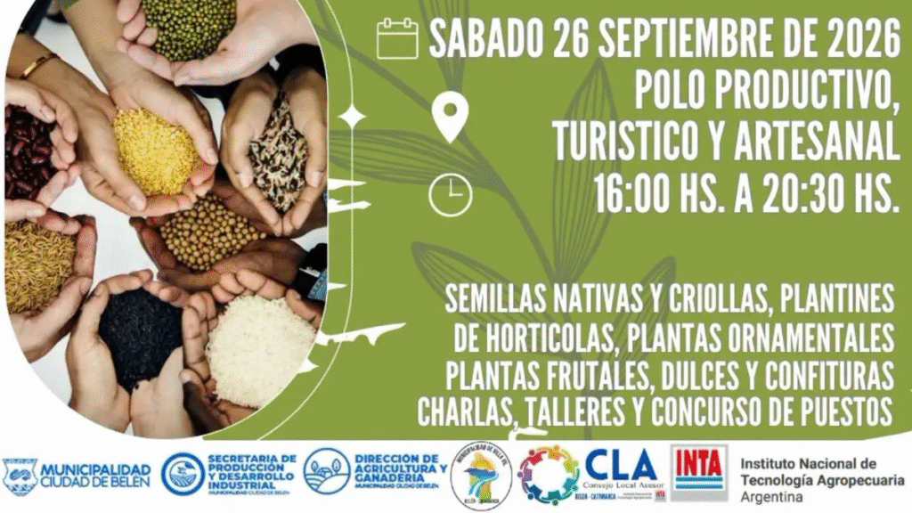 Belén será sede de una feria de intercambio de semillas