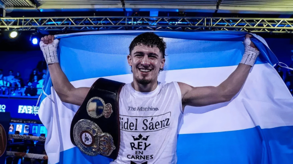 Josué Agüero noqueó y mantuvo su título Gold superpluma AMB