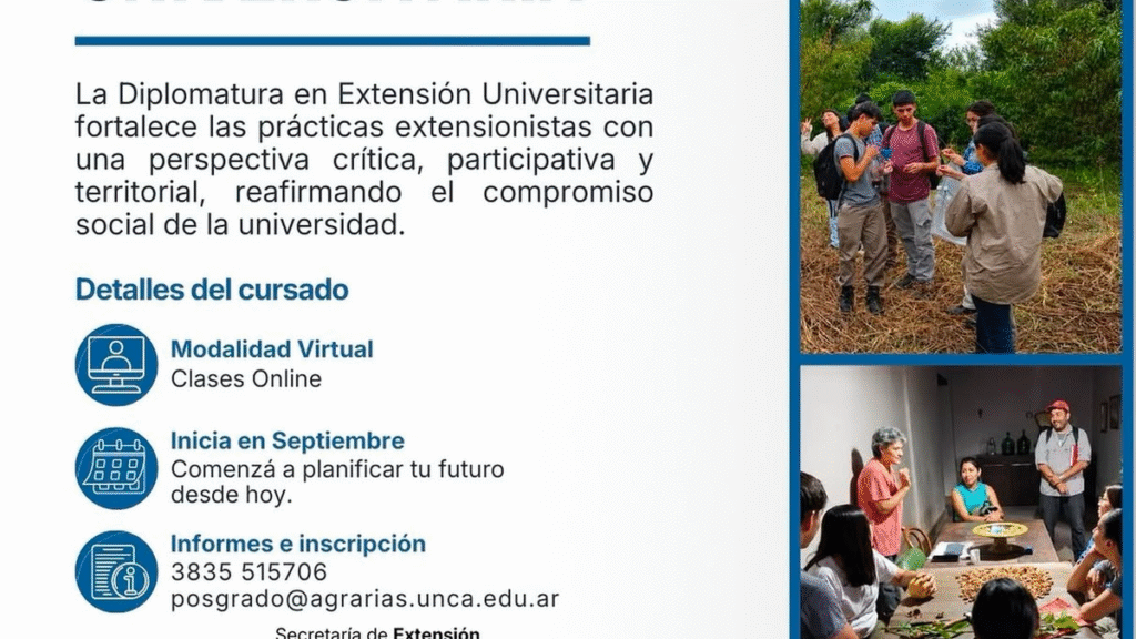 La UNCA y la UNLaR lanzan una Diplomatura en Extensión Universitaria