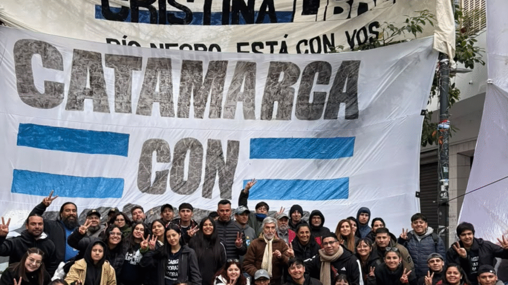 Más de 50 militantes catamarqueños participaron en la jornada federal en apoyo a Cristina Kirchner