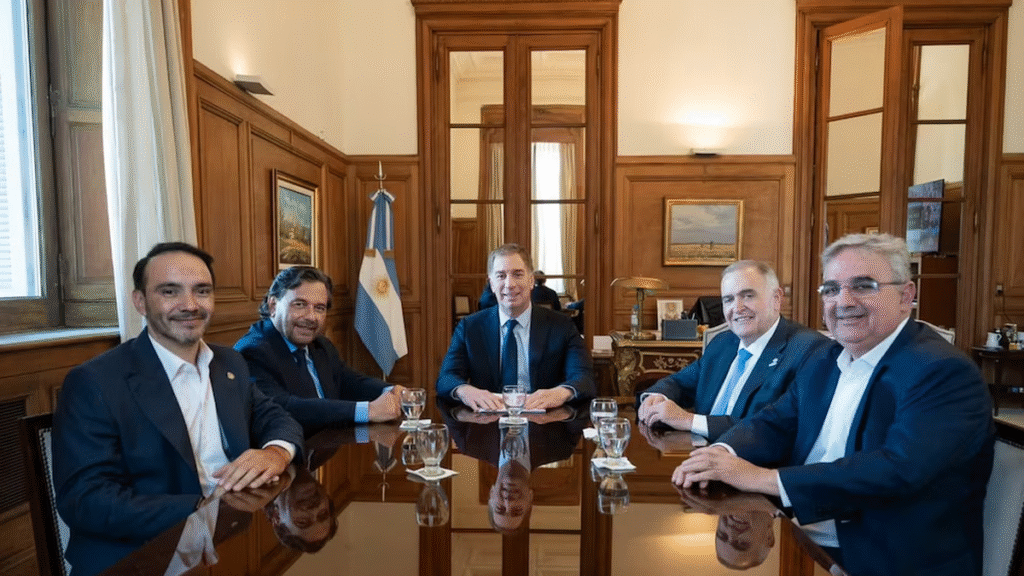 Jalil se reunió con Santilli y otros gobernadores del Norte Grande