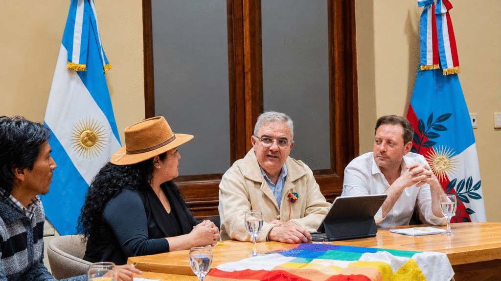 Jalil recibió a comunidades originarias del norte de Belén