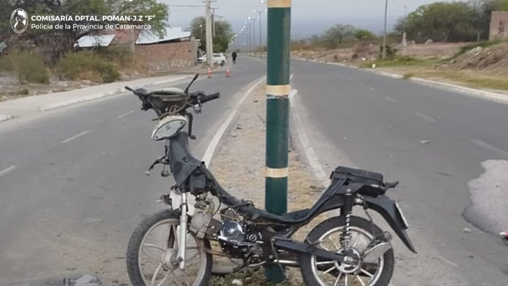 Tres jóvenes resultaron heridos tras un choque en Pomán