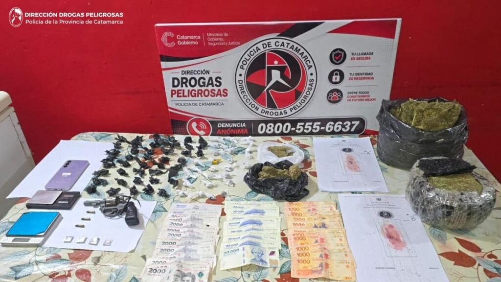 Detuvieron a un hombre y secuestraron casi 3 kilos de marihuana en Capital