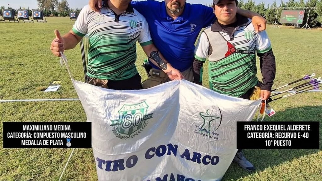 Maxi Medina se quedó con la medalla de plata en un torneo nacional de tiro con arco