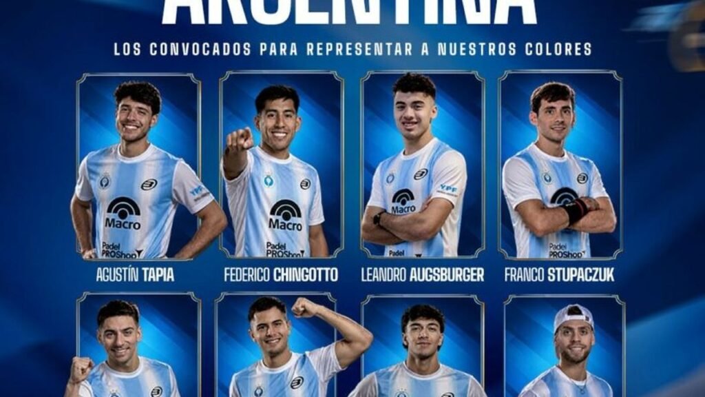 Argentina ya tiene equipo para el mundial de pádel Argentina ya tiene equipo para el mundial de pádel