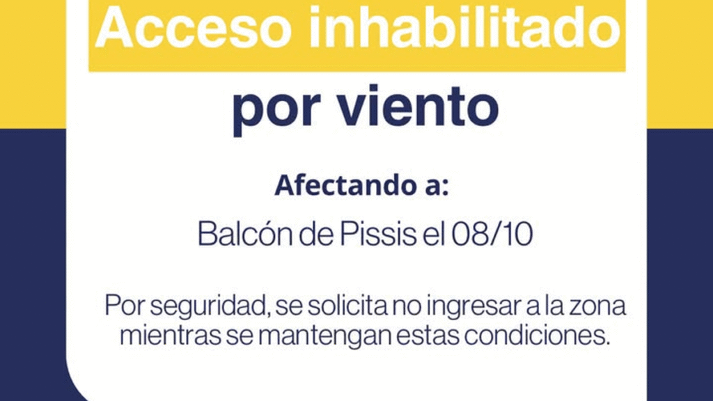 Alerta Amarilla por viento: inhabilitan preventivamente los accesos al Balcón del Pissis