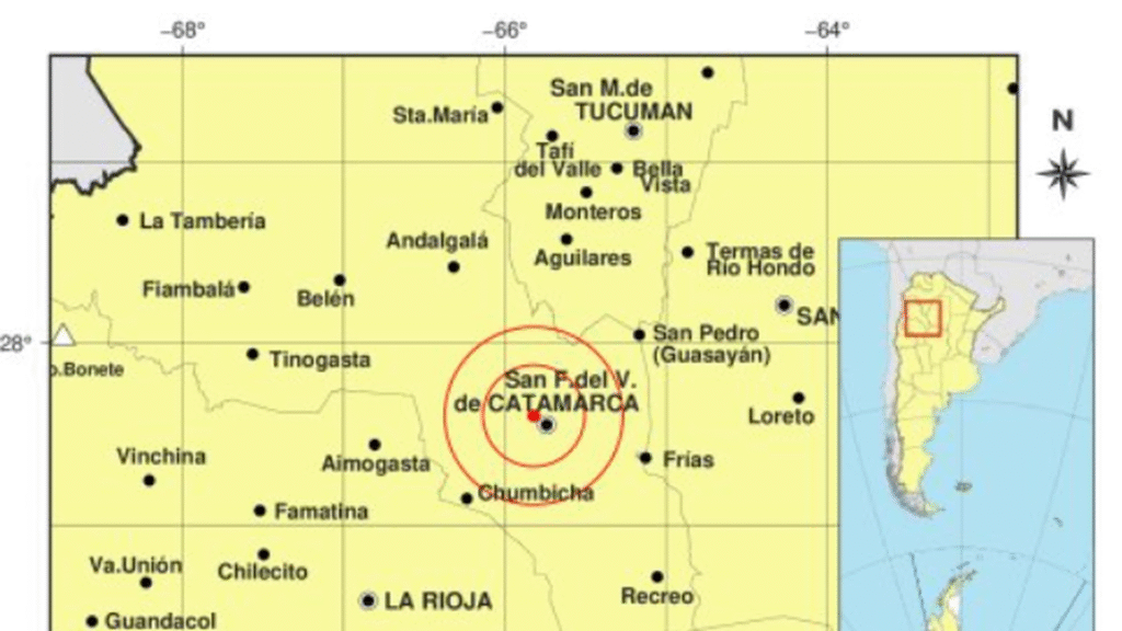 Un sismo se sintió en Catamarca Un sismo se sintió en Catamarca