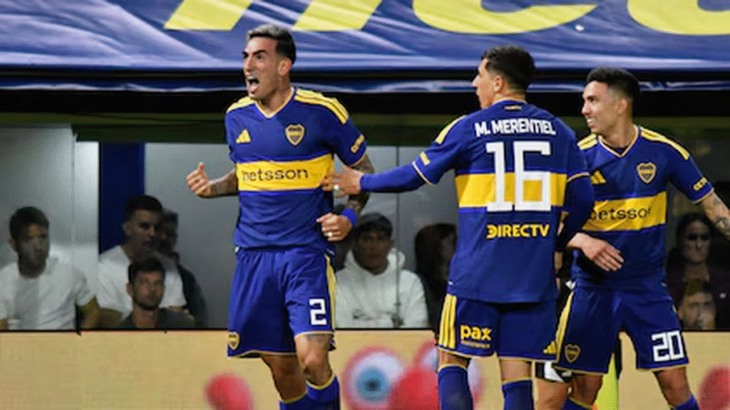 Boca venció 3-0 a Unión y se mantiene en la pelea